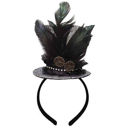 Festive Voice Happy Halloween Top Hat Headband Adult - 1.0 ea