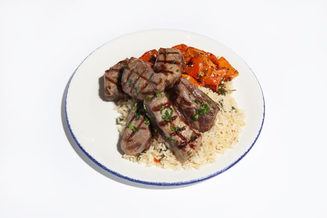 Sirloin Steak Tips* 12oz, grilled