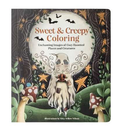 Sweet & Creepy Coloring Book