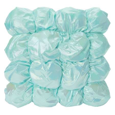 Iridescent Marshmallow Throw Pillow 16in x 16in Blue