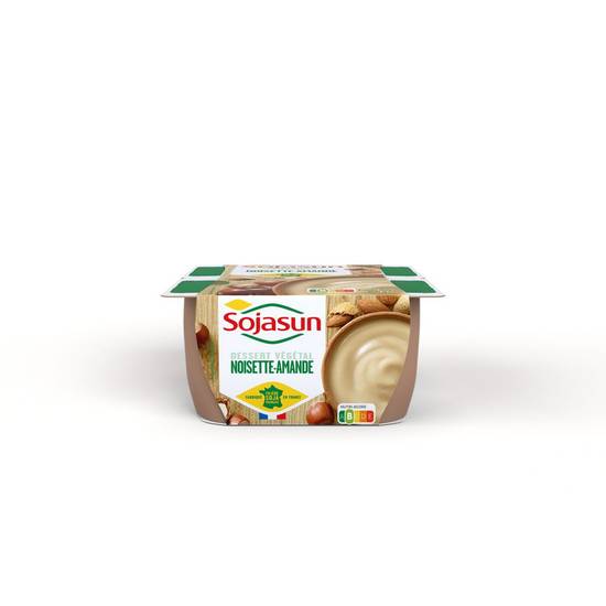 Dessert végétal noisette amande Sojasun 4x100g