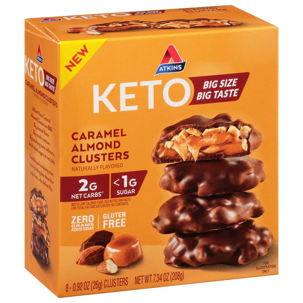 Atkins Keto Gluten Free Caramel Almond Clusters (8.47 oz)