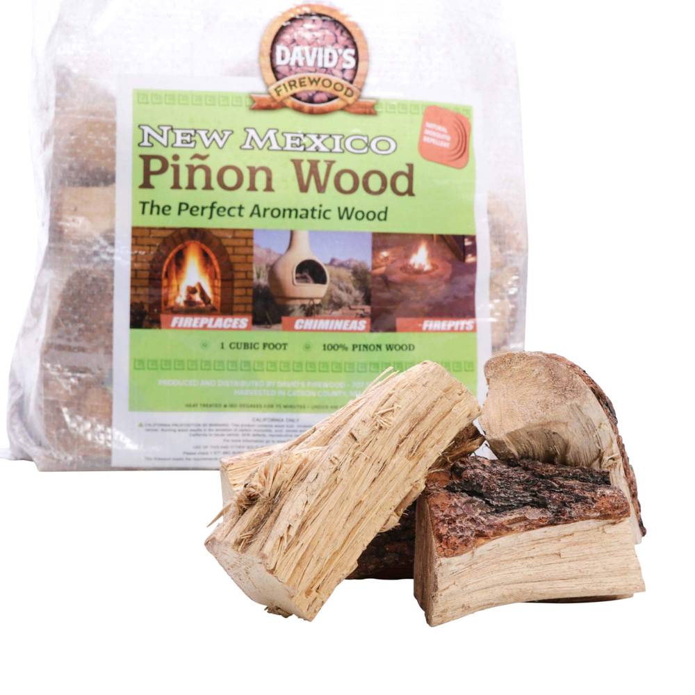 1-cu ft Firewood Bundle - Special Cuts for Fire Pits, Fireplaces, and Chimineas - Natural Mosquito Repellent | PINON WOOD