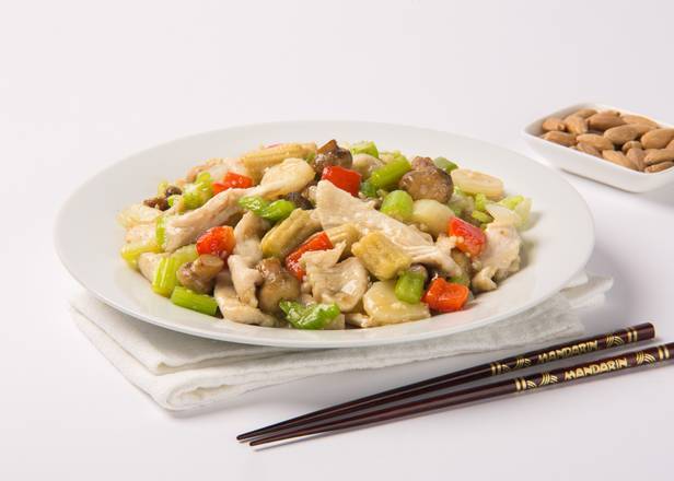 120. Chicken with Almonds and Diced Vegetables