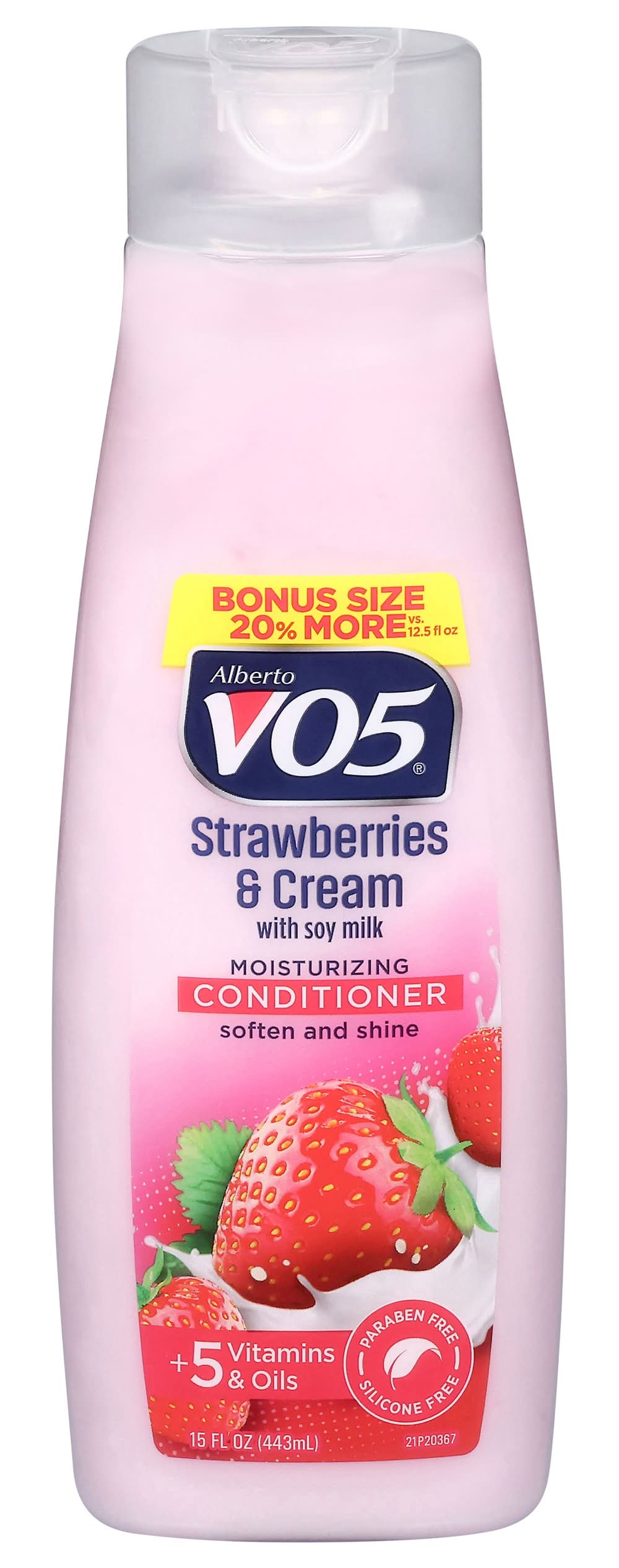 Alberto VO5 Moisturizing Strawberries & Cream Conditioner Bonus (15 fl oz)