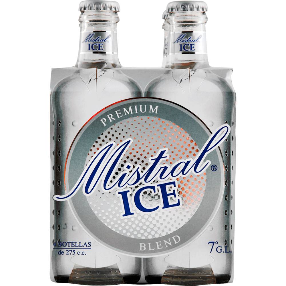 Mistral ice cóctel blend 7° (pack 4 u x 275 ml c/u)