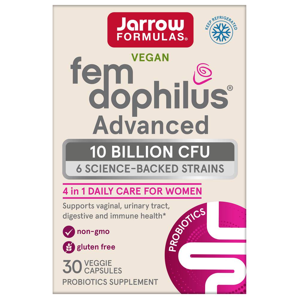 Jarrow Formulas Fem Dophilus Advanced Science Backed Strains For Women (30 ct)