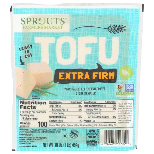 Sprouts Extra Firm Tofu