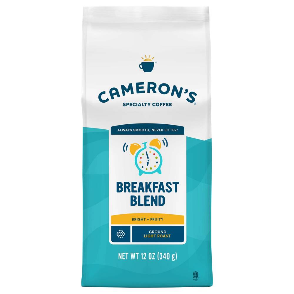 Cameron's Breakfast Blend Light Roast Ground Coffee (12 oz)