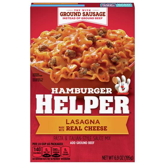 Hamburger Helper Lasagna With Real Cheese