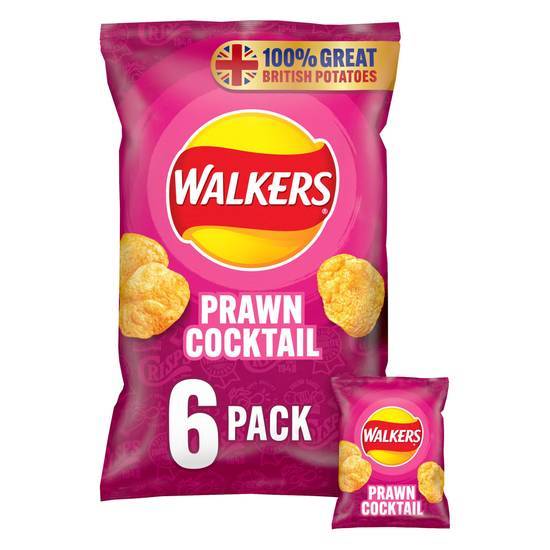 Walkers 6pk Prawn Cocktail Crisps