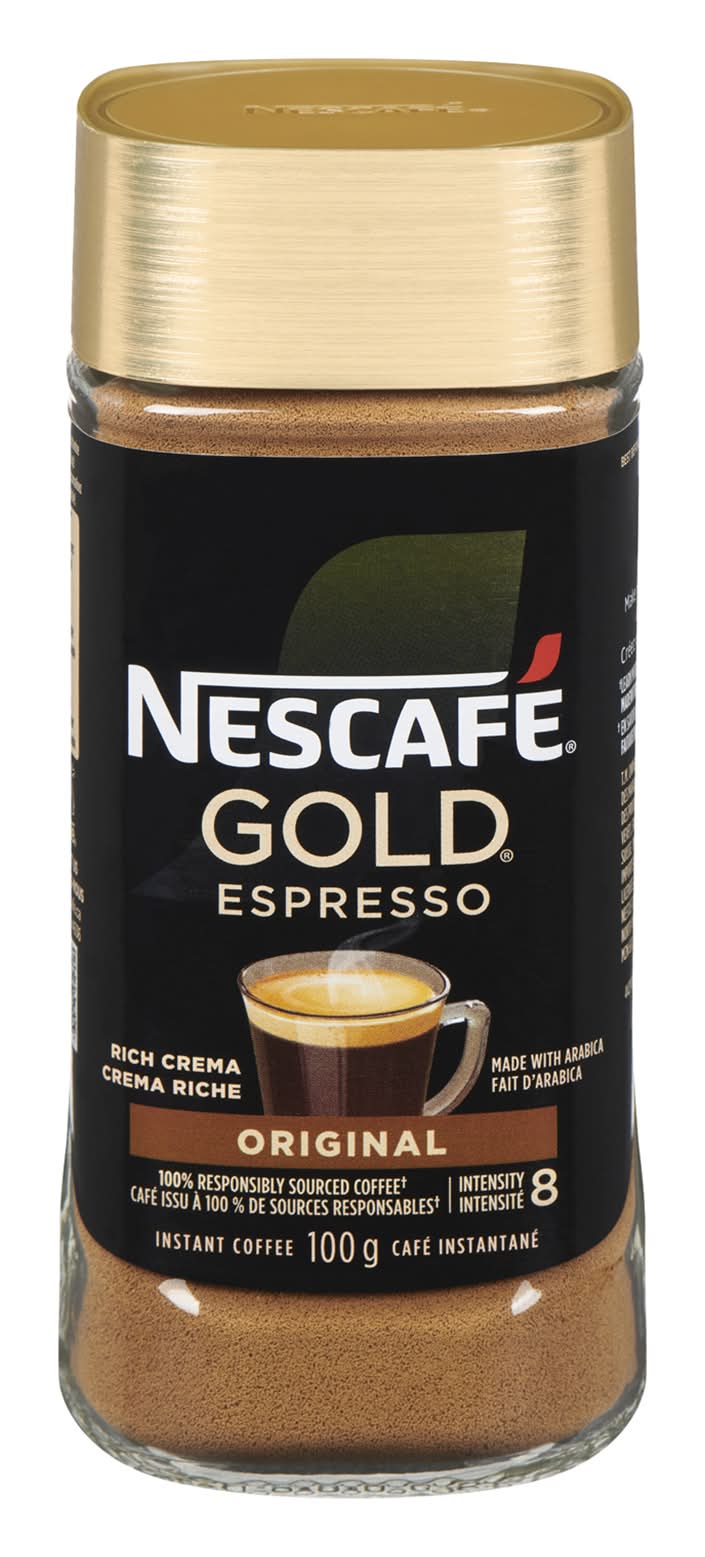 Nescafé gold café instantané expresso intensité 8 - gold espresso instant coffee intensity 8 (100 g) (original)