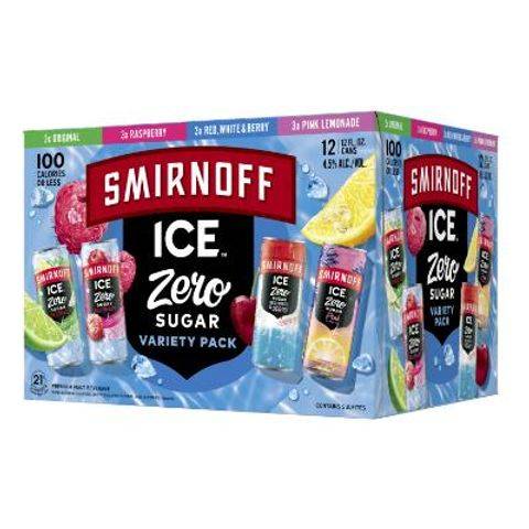 Smirnoff Ice Zero Sugar Variety 12 Pack 12oz Cans