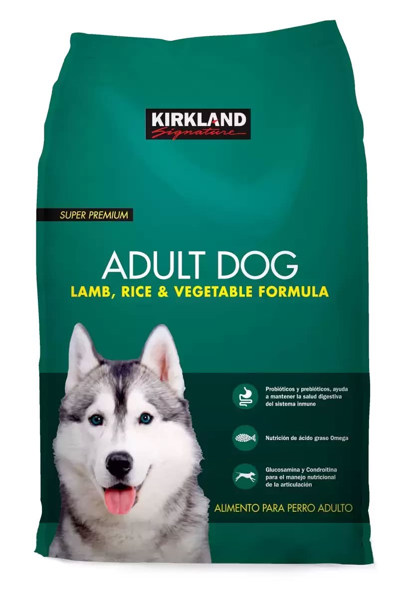 Kirkland Signature · Alimento seco para perro de cordero, arroz y vegetales, Adulto (18,14 kg)