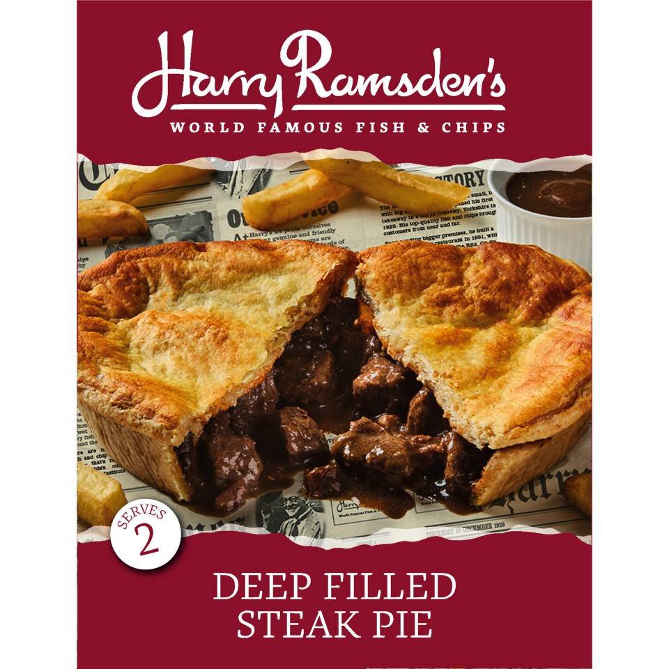 Harry Ramsden's Deep Filled Steak Pie (500g)