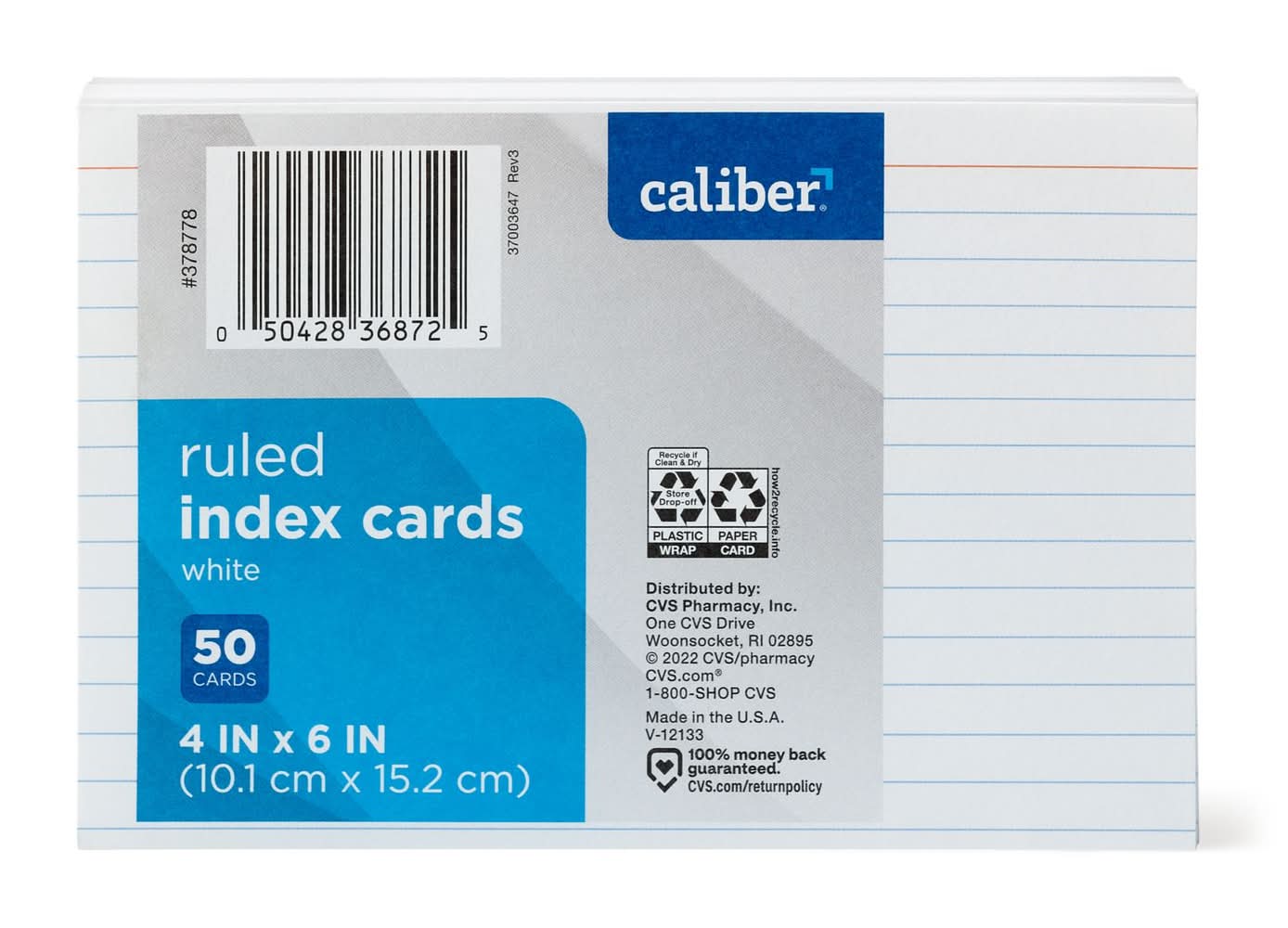 Caliber Index Cards