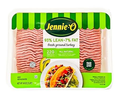Jennie-O 93% Lean & 7% Fat All Natural Ground Turkey (3 lbs)