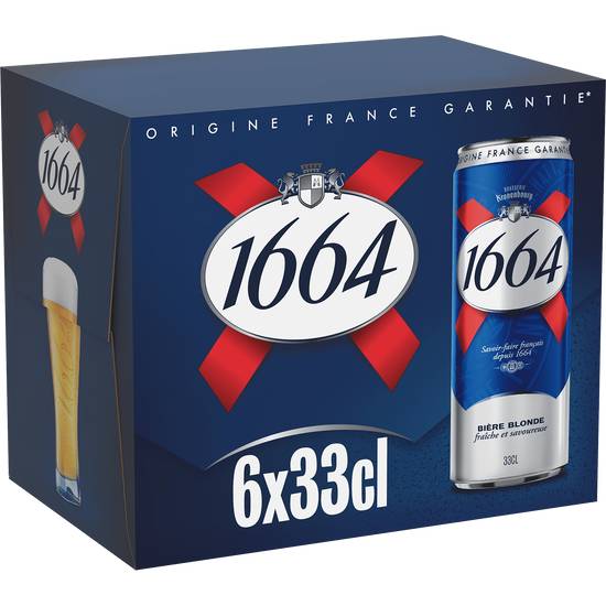 1664 - Bière blonde (6 pièces, 330 ml)