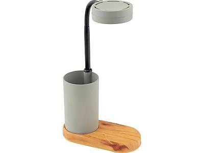V-Light Led Desk Lamp (18.75 inchs/gray/wood grain)