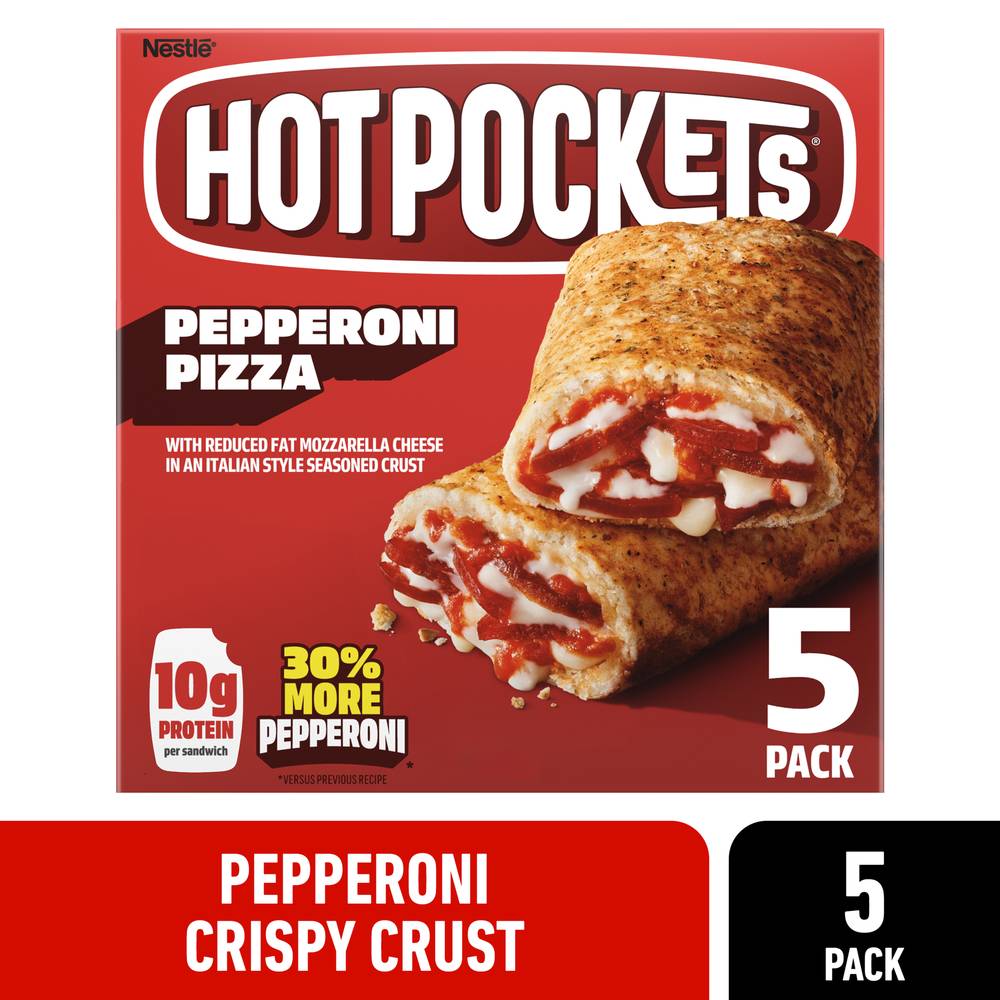 Hot Pockets Sandwiches Peperoni Pizza (22.5 oz, 5 ct)