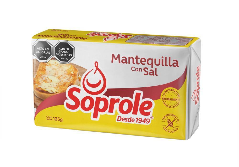 Soprole · Mantequilla con sal (125 g)