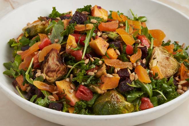 Warm Roasted Local Veggie Salad