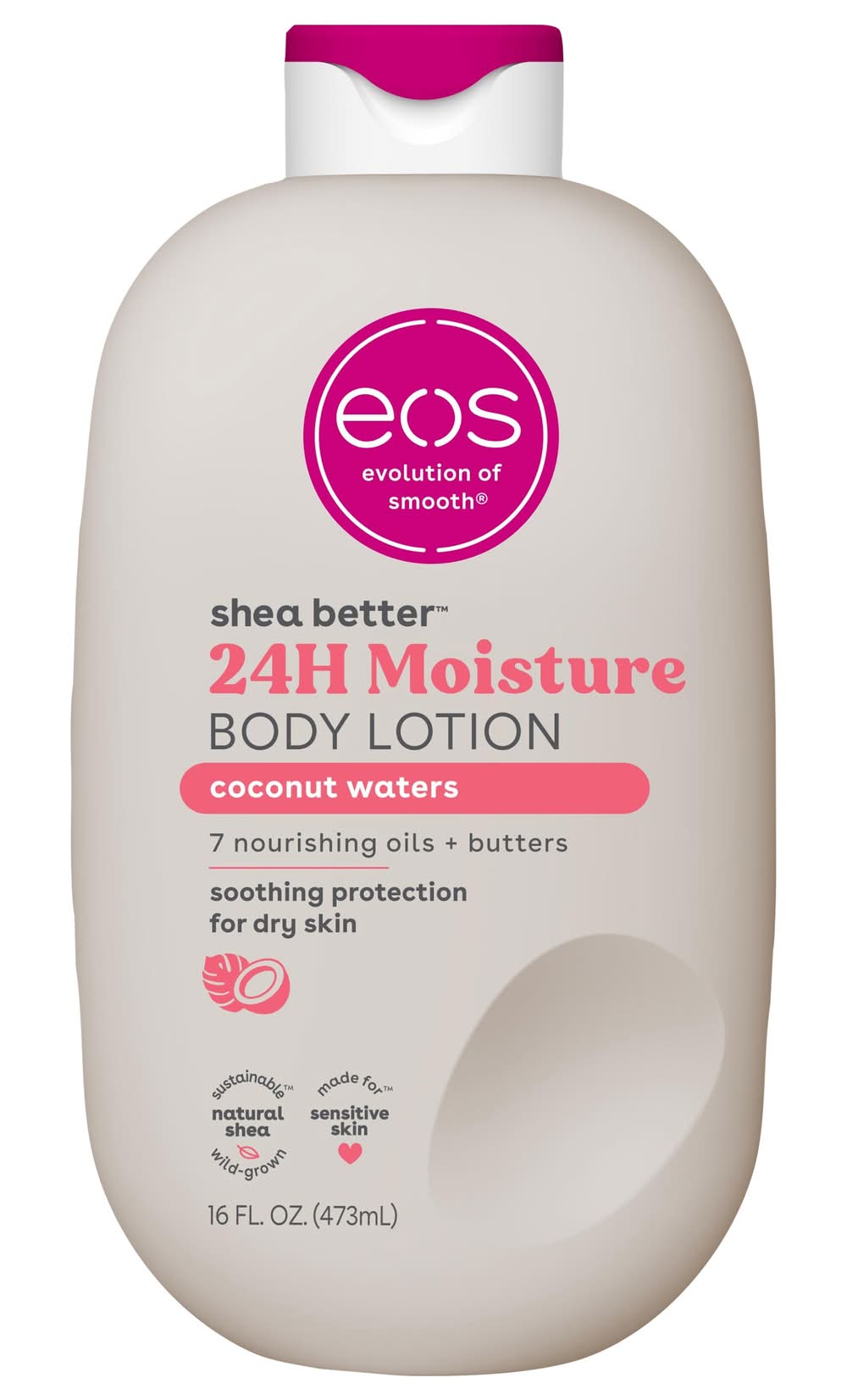 eos Shea Better 24h Moisture Body Lotion, Coconut Waters (16 fl oz)