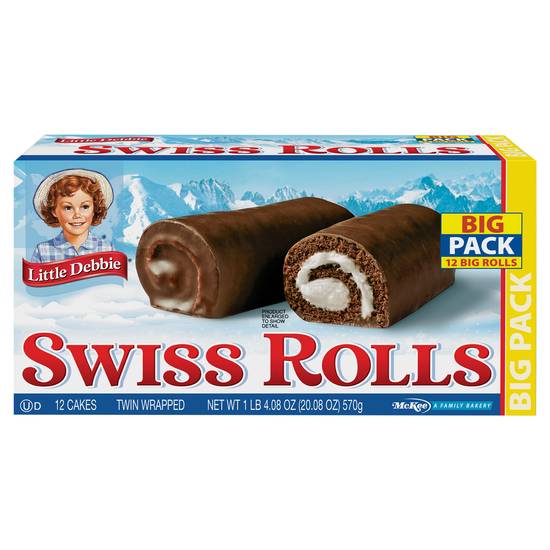 Little Debbie Swiss Rolls Big pack Snack Cakes (12 ct)