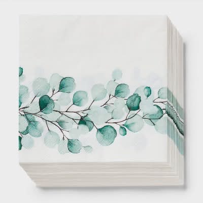 Spritz Botanical Disposable Lunch Napkins Sage (30 ct)