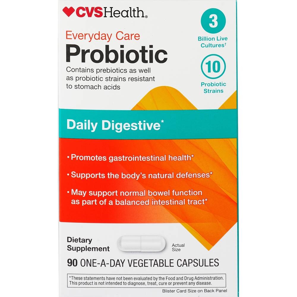 Cvs Health Daily Probiotic Capsules, 90 Ct