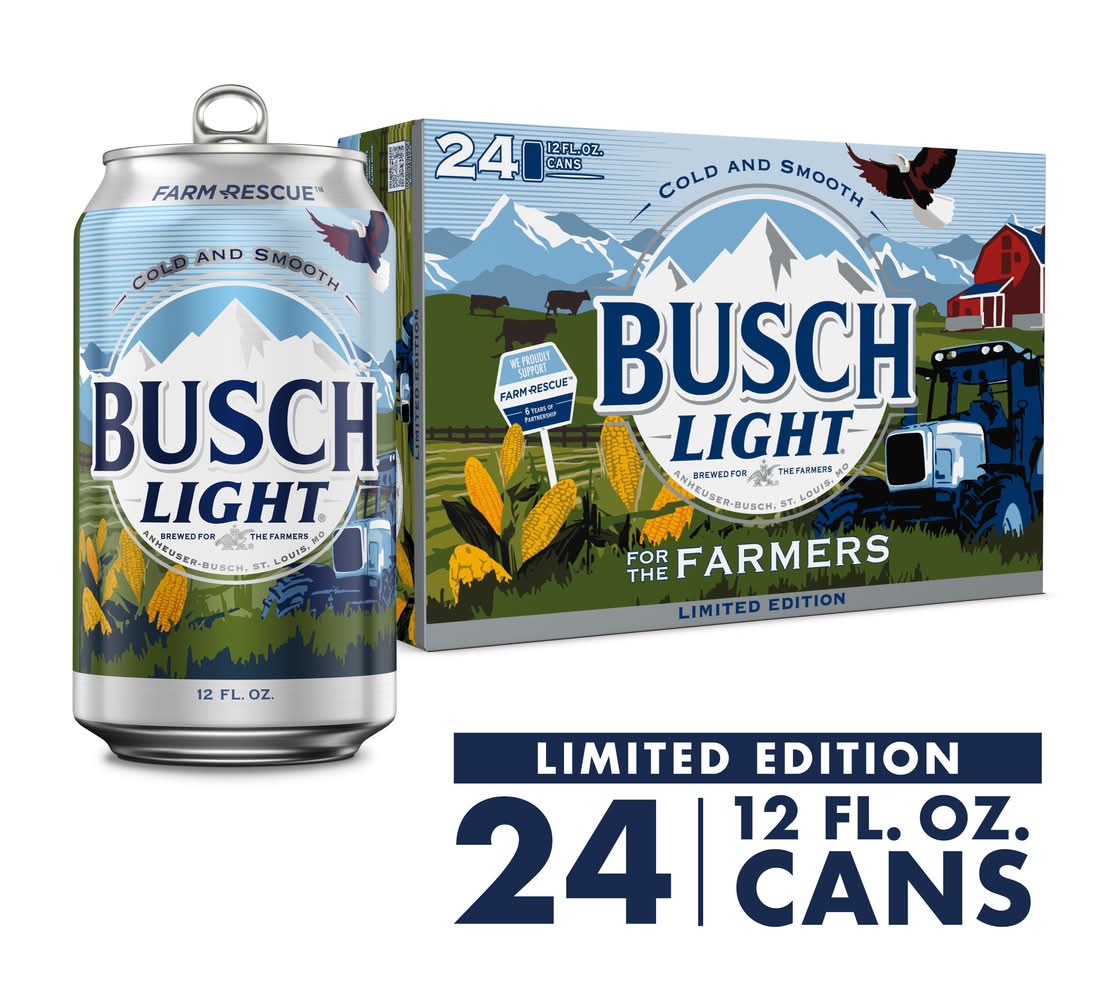 Busch American Style Lager Light Beer (24 x 12 fl oz)