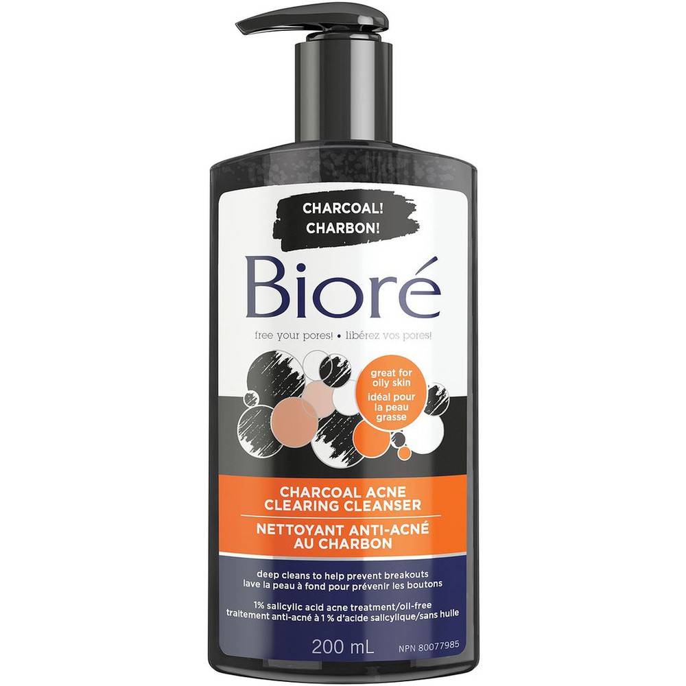 Bioré Charcoal Acne Clearing Cleanser (200 ml)