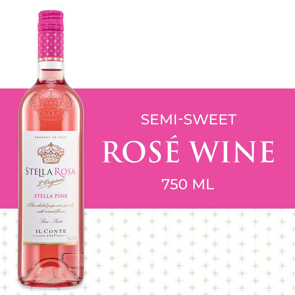 Stella Rosa Stella Pink Semi-Sweet Rose Wine (750 ml)