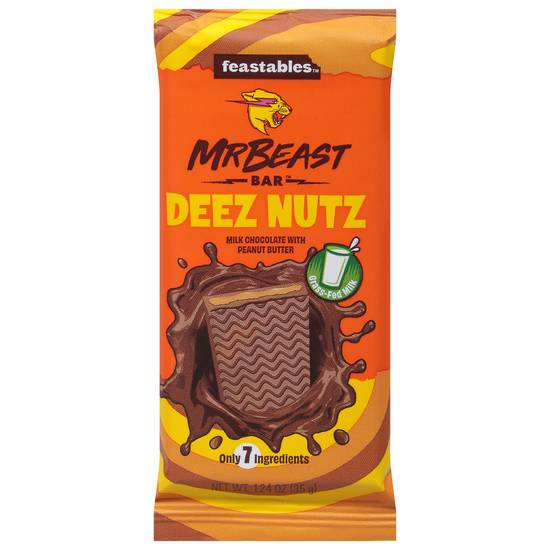 Feastables Deez Nutz Mr Beast Bar (peanut butter-chocolate)
