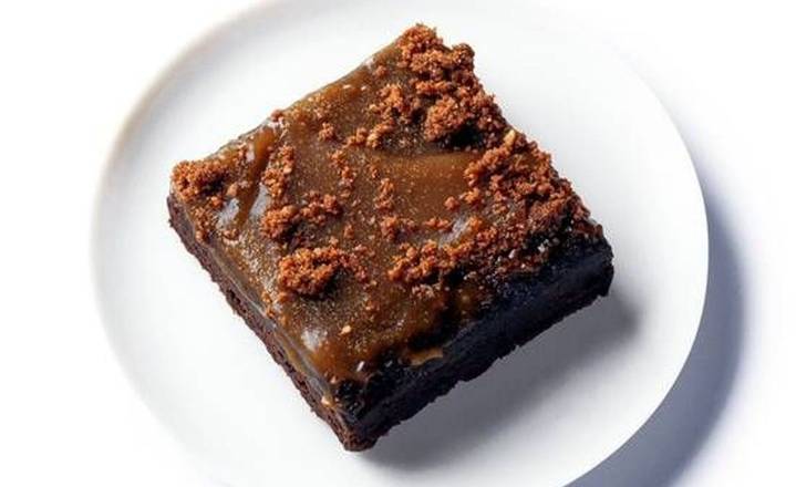 Vegan Salted Caramel Chocolate Brownie
