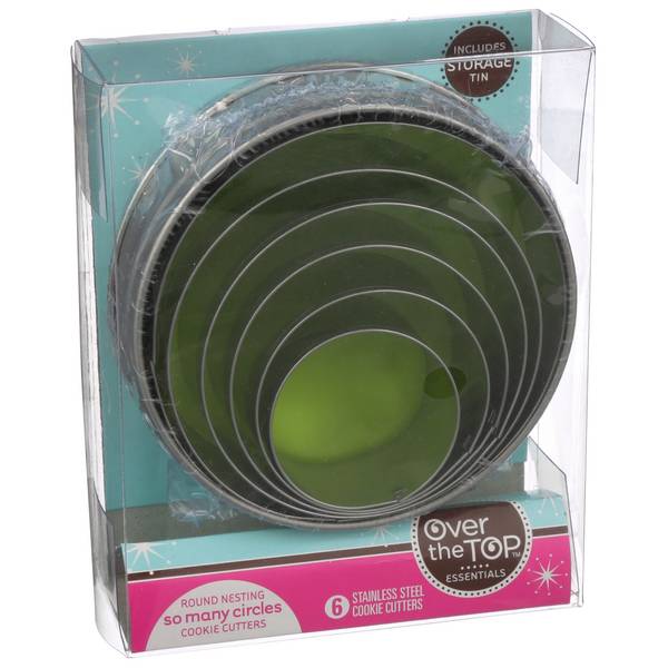 Over the Top Round Nesting Cookie Cutters (6 ct)