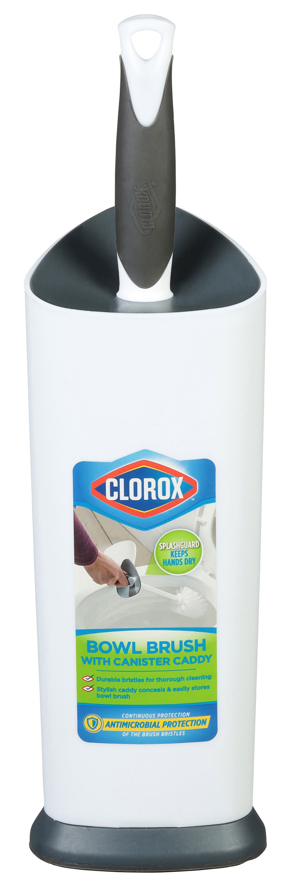 Clorox Toilet Bowl Brush With Canister Caddy