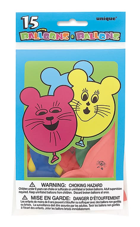 Unique souris en ballon (15 unités)