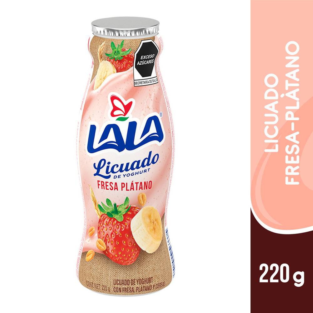 Lala · Licuado de yoghurt sabor fresa plátano (220 g)