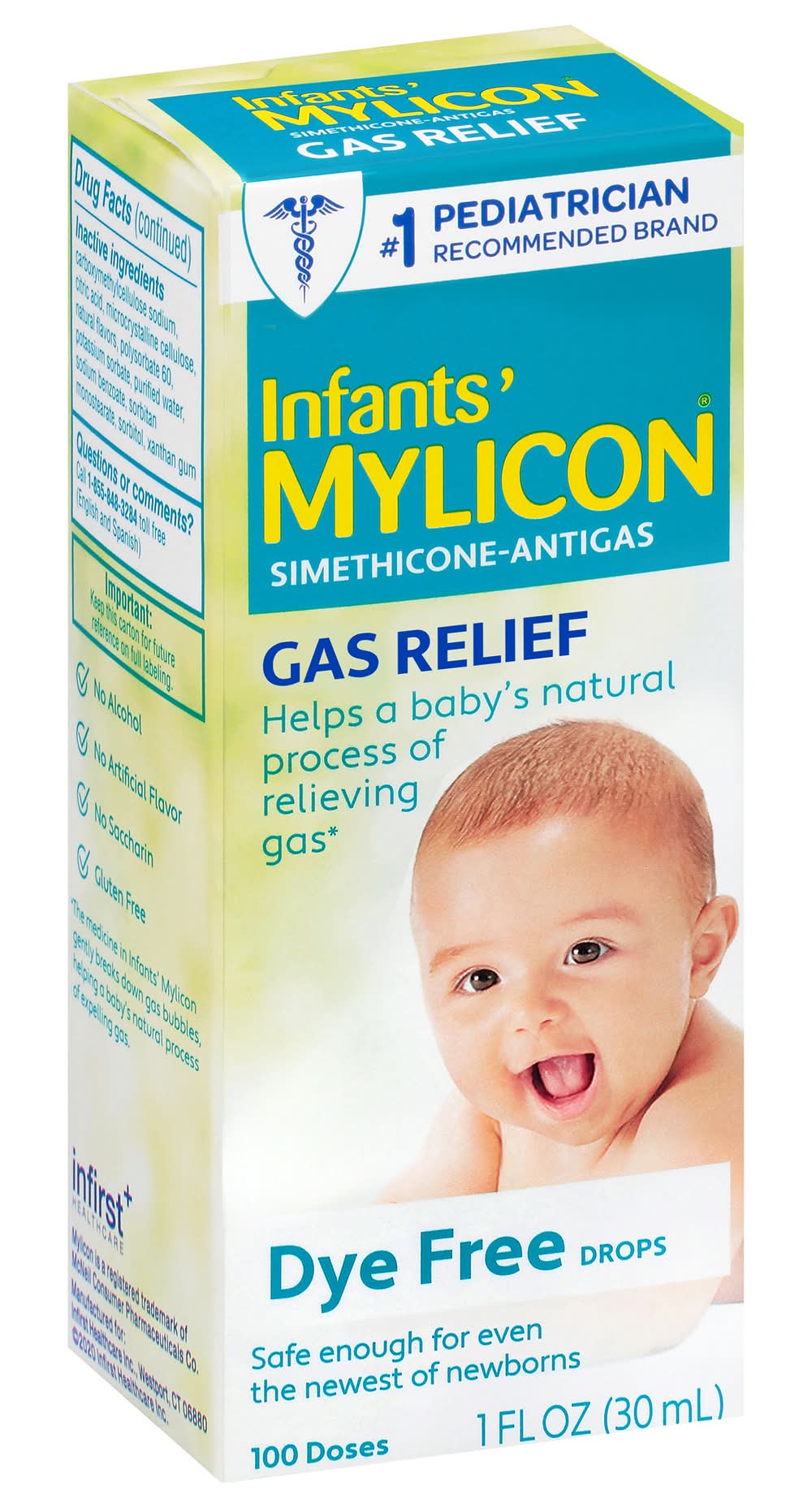 Infants' Mylicon Dye Free Gas Relief 100 Dose (1 fl oz)