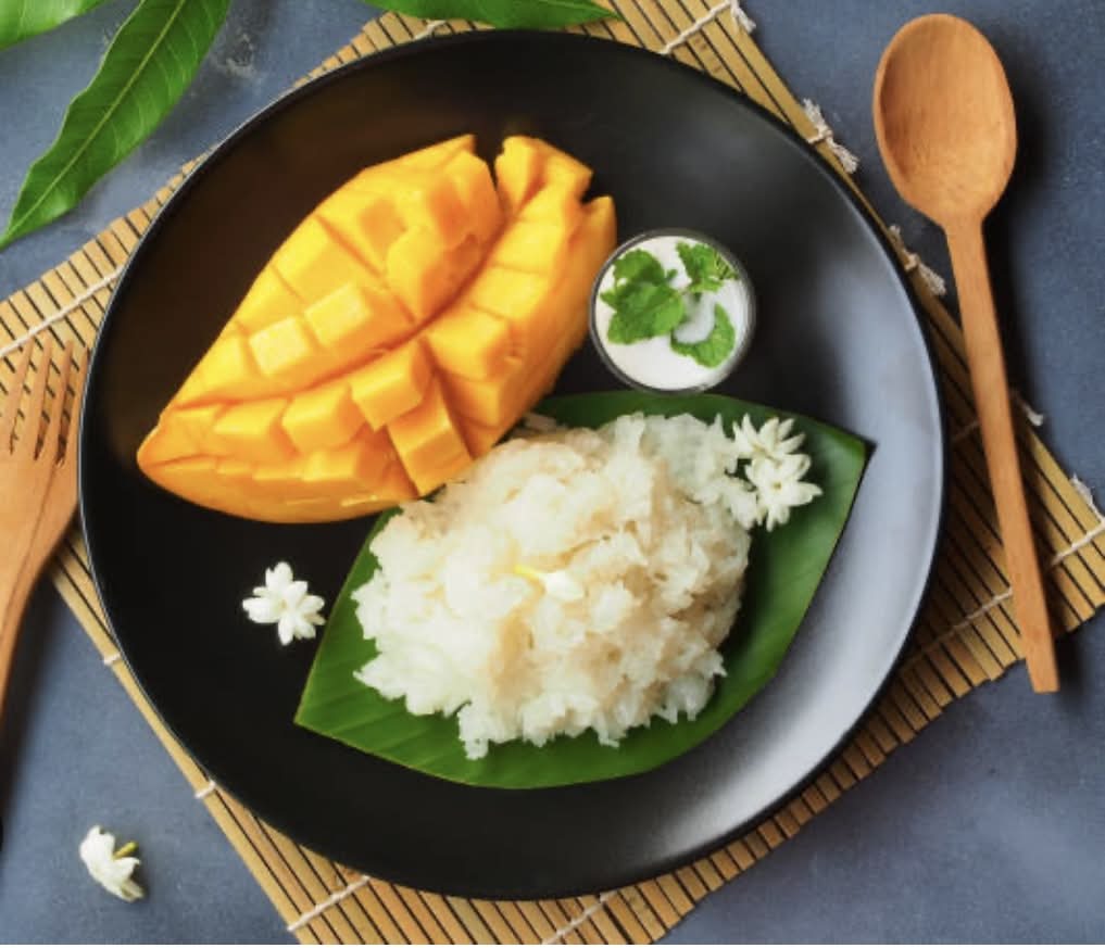 Mango stick rice