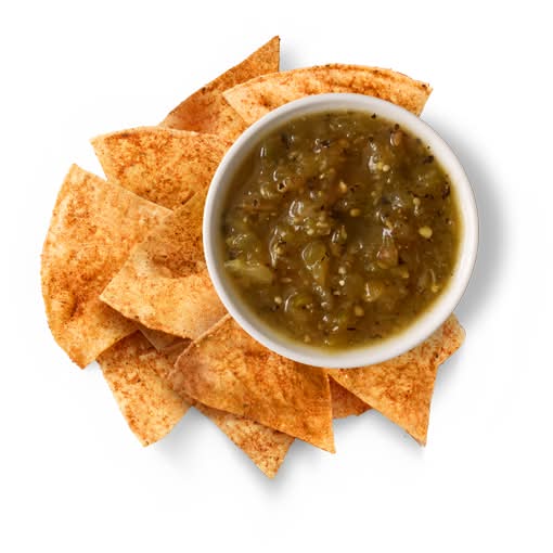 Chili Lime Chips & Tomatillo-Green Chili Salsa