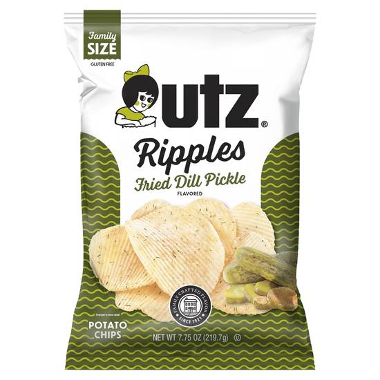 Utz Ripples Fried Dill Pickle Potato Chips