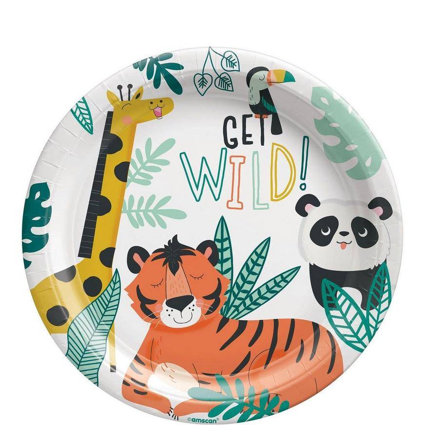 Get Wild Jungle Paper Lunch Plates, 9in, 8ct