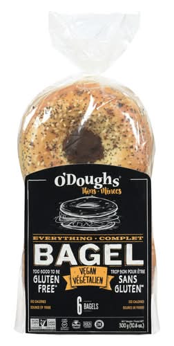O'Doughs Everything Bagels (300 g, 6 ct)
