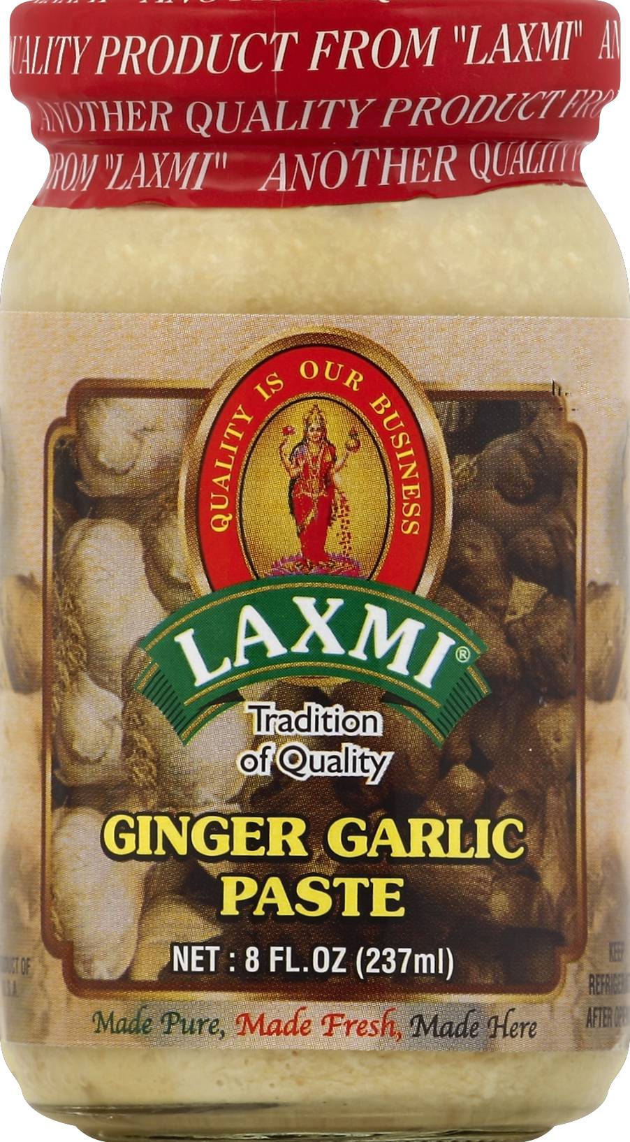Laxmi Ginger Garlic Paste (8.4 oz)