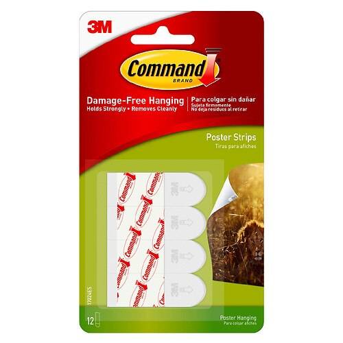 Command Poster Strips - Small 12.0 ea