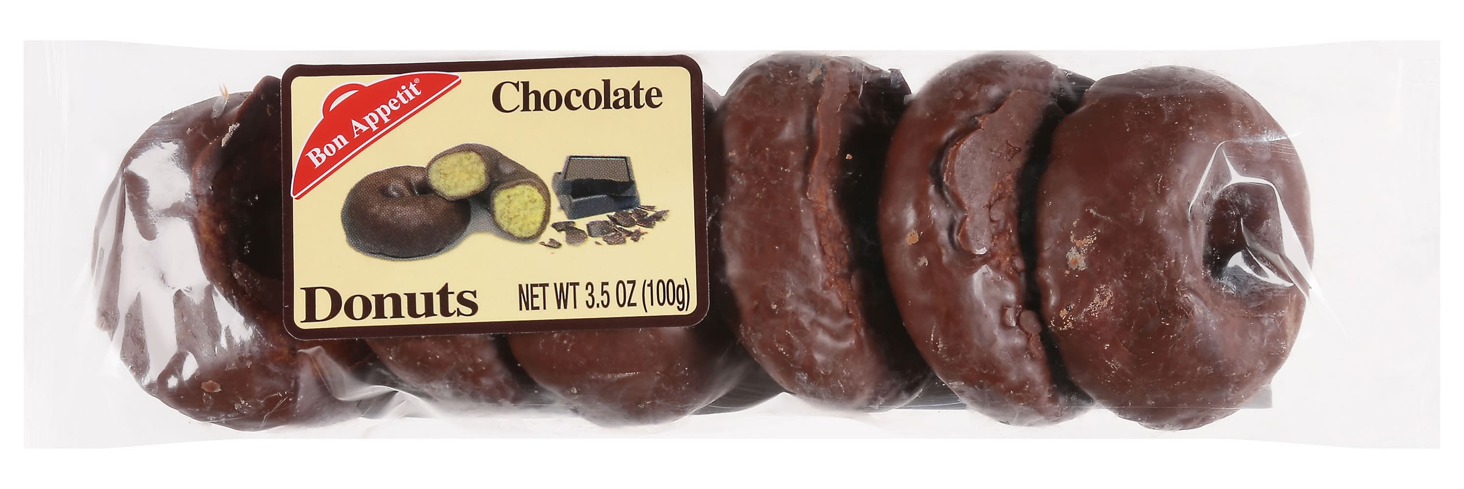 Bon Appetit Chocolate Mini Donuts (3.5 oz, 6 ct)