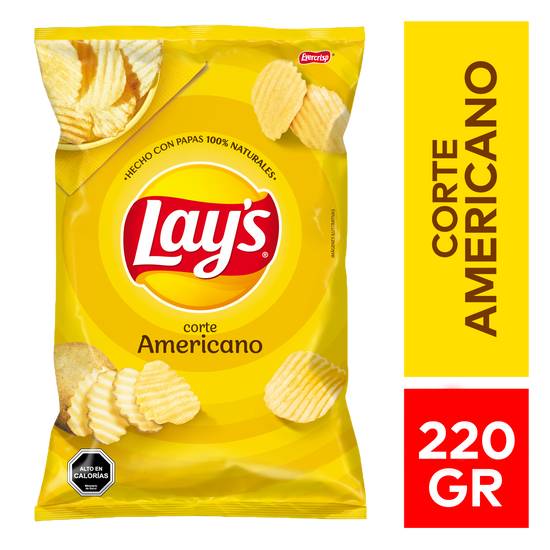 Lay's papas fritas corte americano (bolsa 200 g)