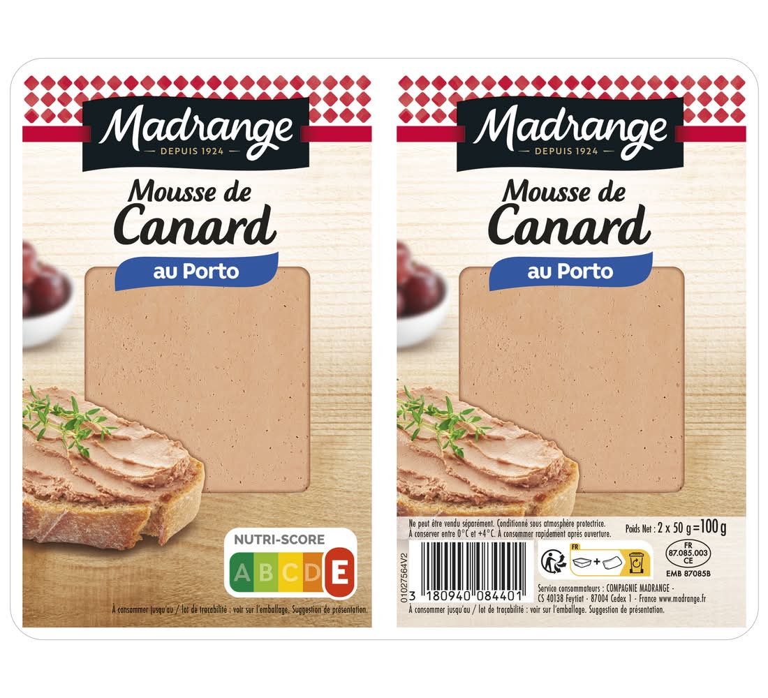 Madrange - Mousse de canard au porto (2 x 50g)